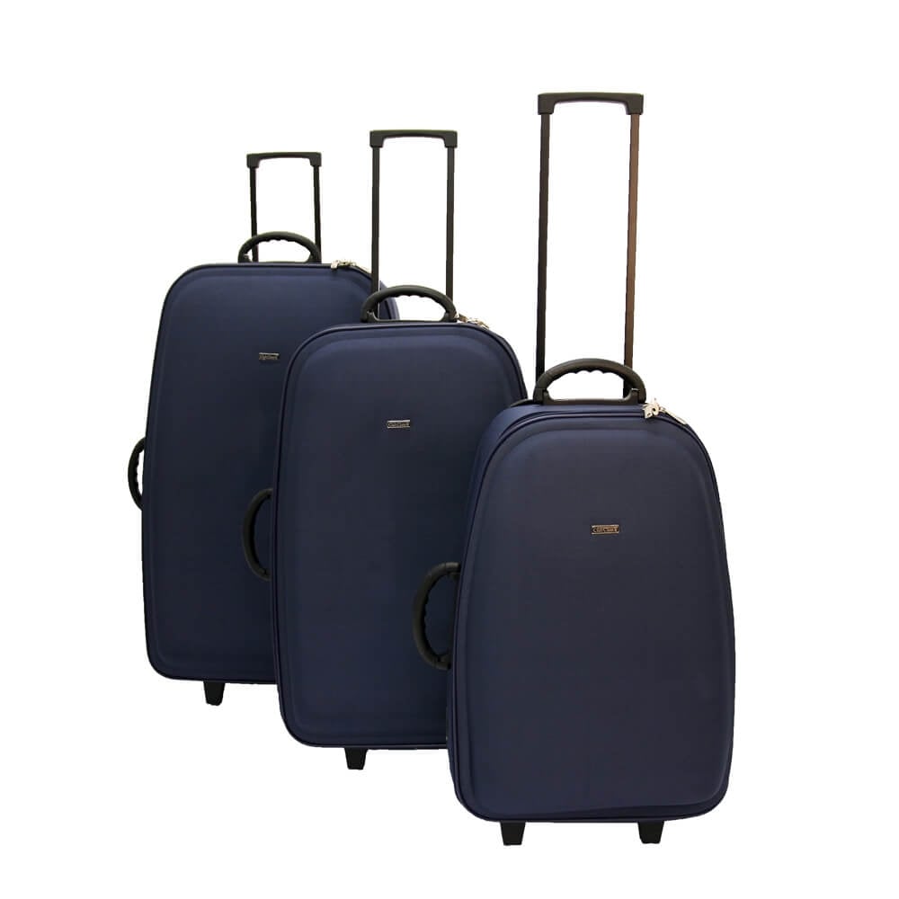 Club Class Luggage 600D EVA Navy Suitcase