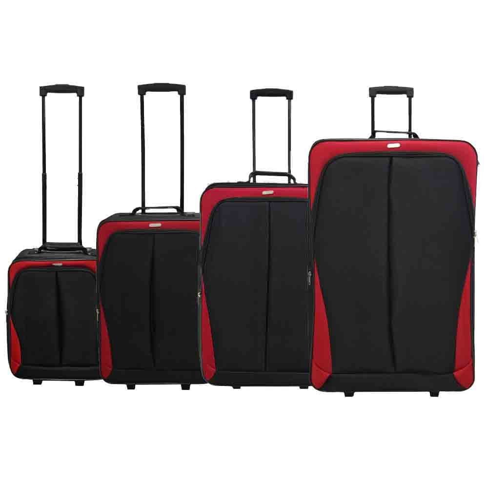 Voyager Black/Red 900D EVA Suitcase