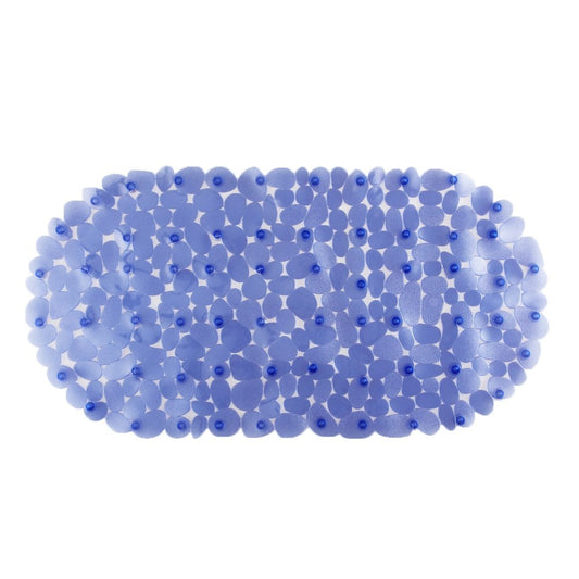 Bath Shower Mat Blue Pebble