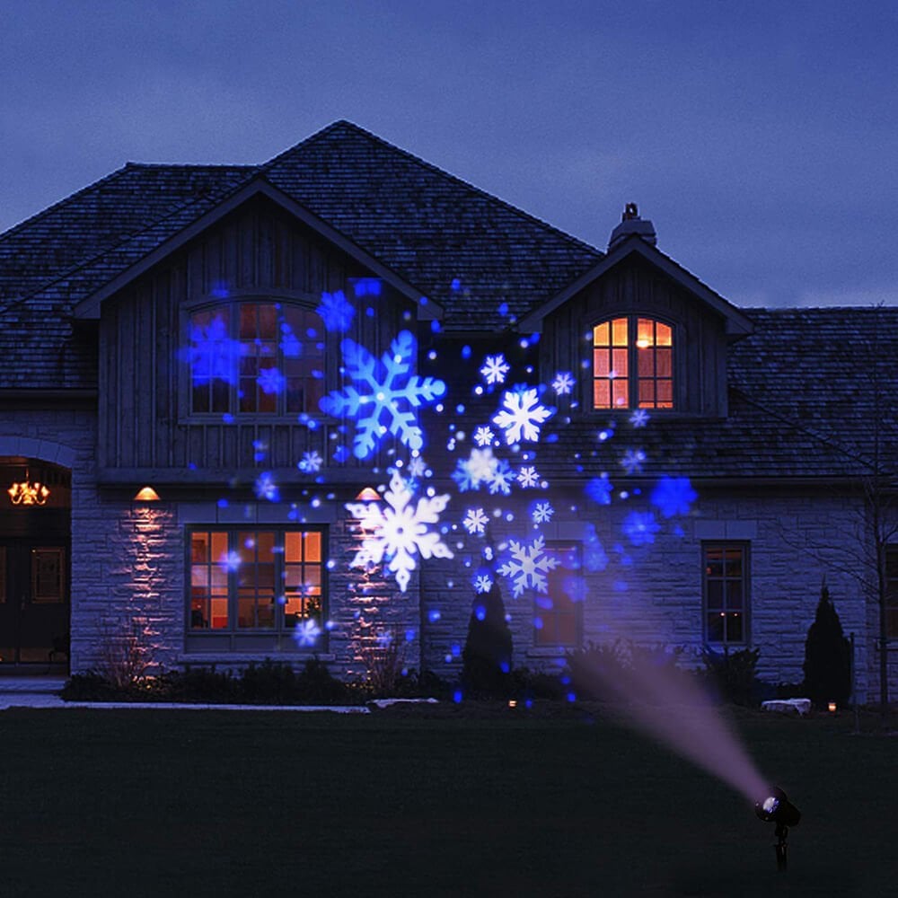 Snowflake and Snow Droplets Light Projector