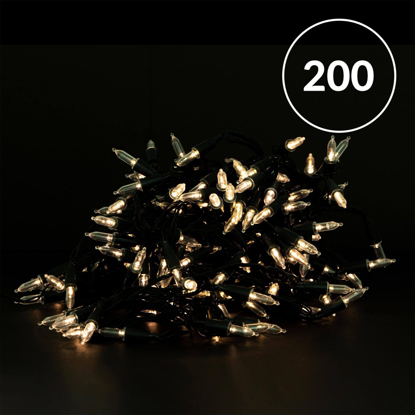 Christmas Sparkle Battery Operated Fairy Lights with 200 Warm White LEDS