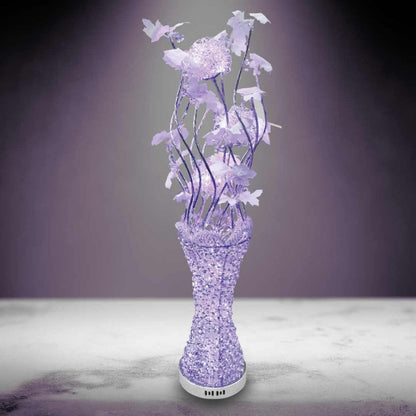LED Colour Changing Aluminium Artificial Flower Lamp