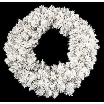 Christmas Sparkle Wreath Silver Flocked Christmas Luxury 60cm