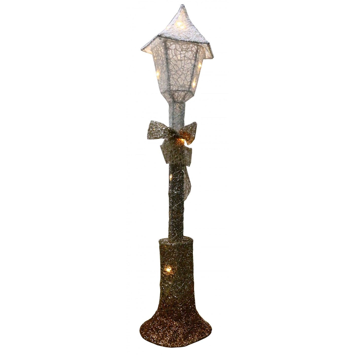 LED Light Up Ombre Champagne Glitter Lamppost