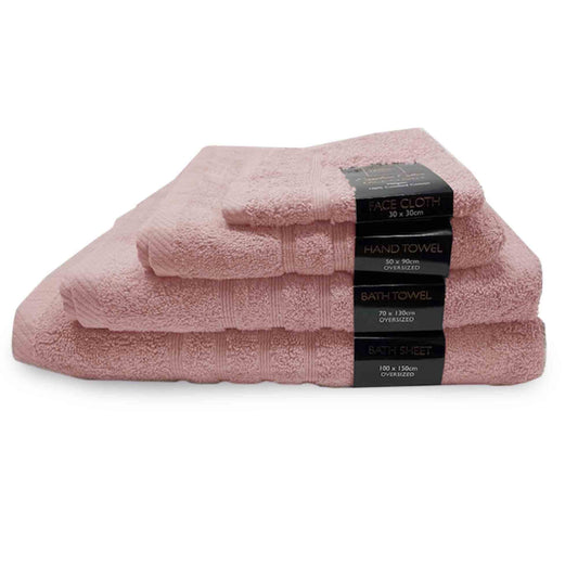 Luxury Egyptian 100% Cotton Towel Range - Blush Pink