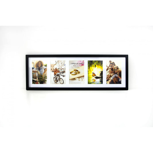 Picture Photo Frame with 5 Photos Black