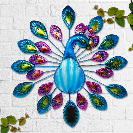 Outdoor Garden Peacock Wall Art