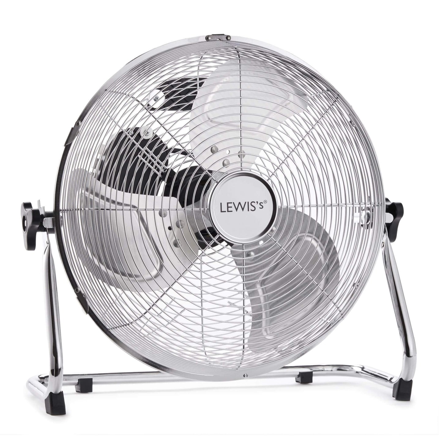 Lewis's 14 Inch Velocity Floor Fan - Chrome
