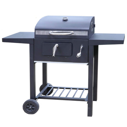Silver & Stone BBQ Charcoal Smoker Grill Large - Black
