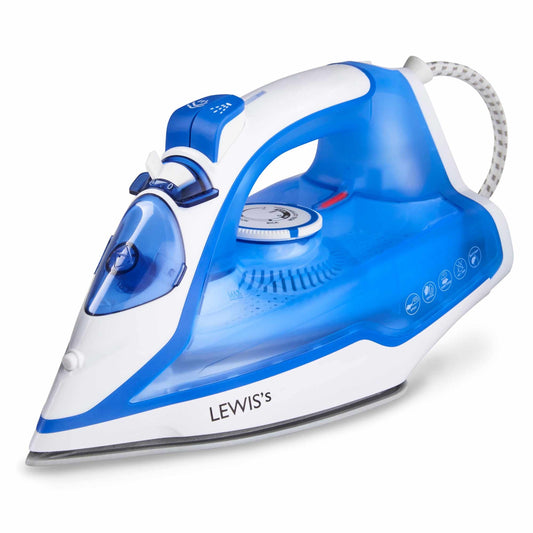 Comfi Glide 2200W Steam Iron Home Laundry Clothing Appliance Wired White Blue