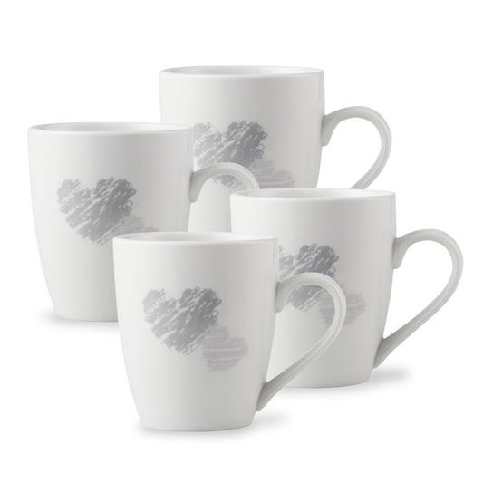 Lewis's Mug Pack Set of 4 - Hearts