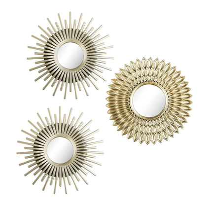 Lewis's Starburst Vanity Mirrors Set of 3 - Champagne - Home Living Decorative