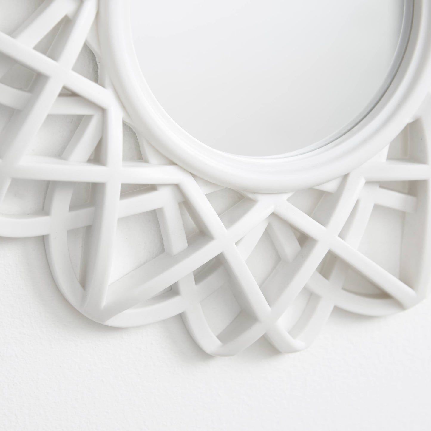 Lewis's Set of 3 White Vanity Mirrors - Home Living Decorative