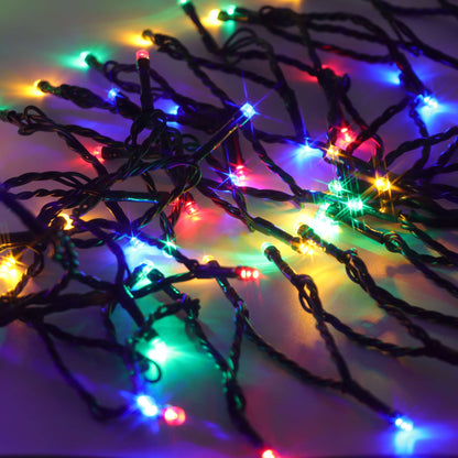 Christmas Sparkle Indoor and Outdoor Chaser Lights x 1000 Multi Coloured LEDs - Mains Operated
