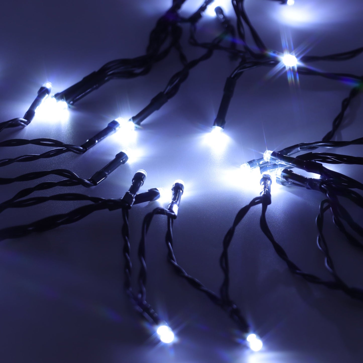 Christmas Sparkle Indoor and Outdoor Chaser Lights x 300 White LEDS - Mains Operated
