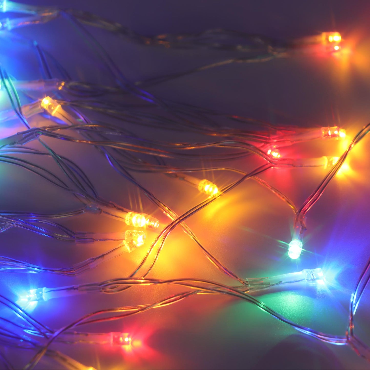Christmas Sparkle Battery Operated String Lights with 40 Multi Coloured LEDs for Indoor Use