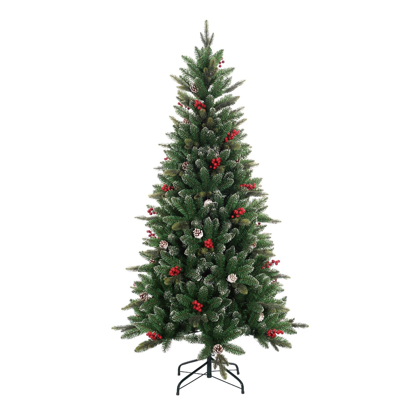 Christmas Sparkle Artificial Christmas Tree with Pinecones & Berries 6ft 1.8m