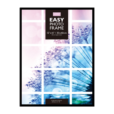 Easy Picture Photo Frame 12 x 16" Black