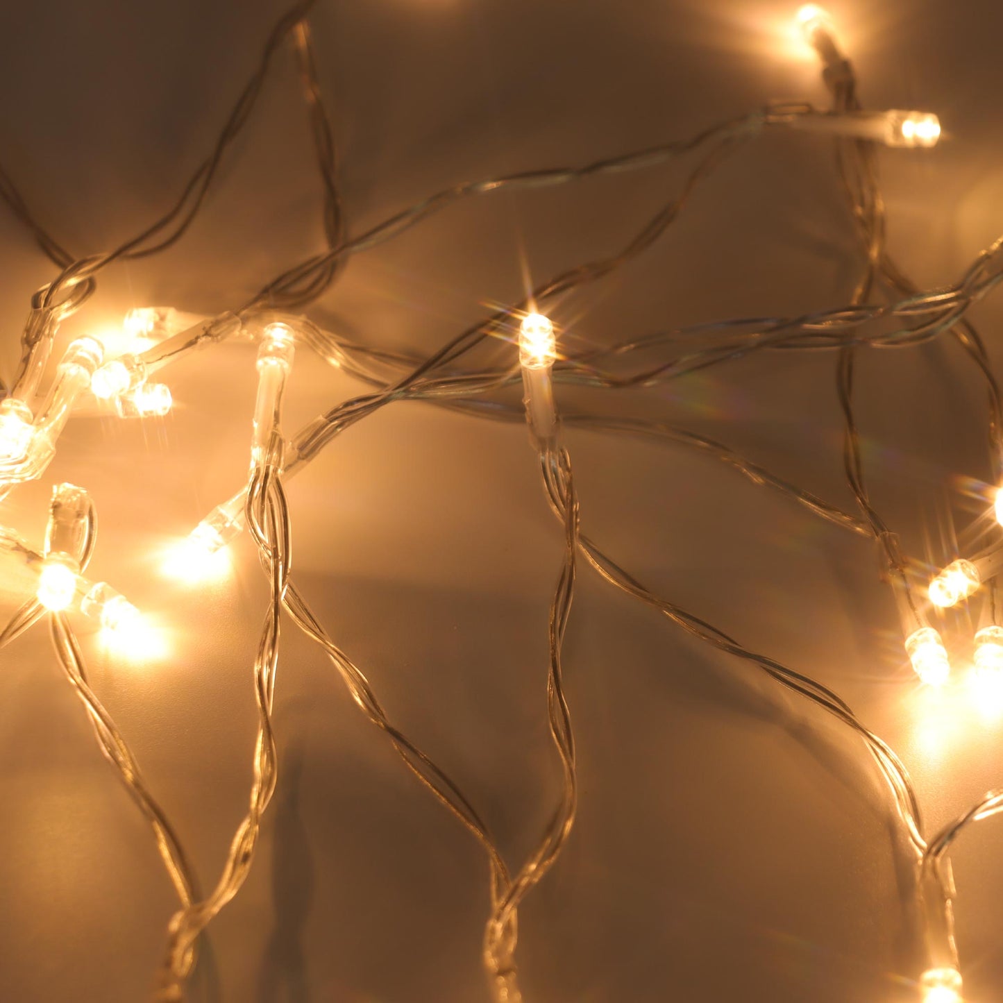 Christmas Sparkle Battery Operated String Lights with 40 Warm White LEDs for Indoor Use