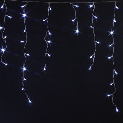 Christmas Sparkle Outdoor Snowing Icicles x 480 White LEDs - Mains Operated
