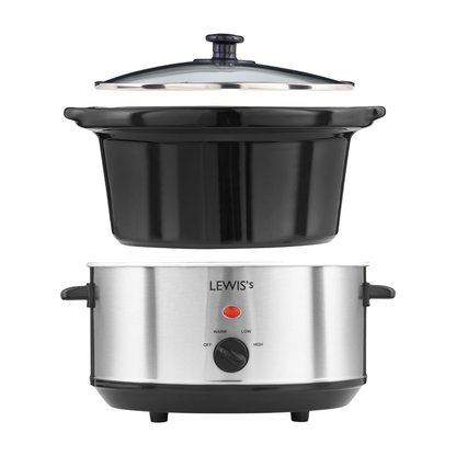 Lewis's Slow Cooker 3.5L Stainless Steel