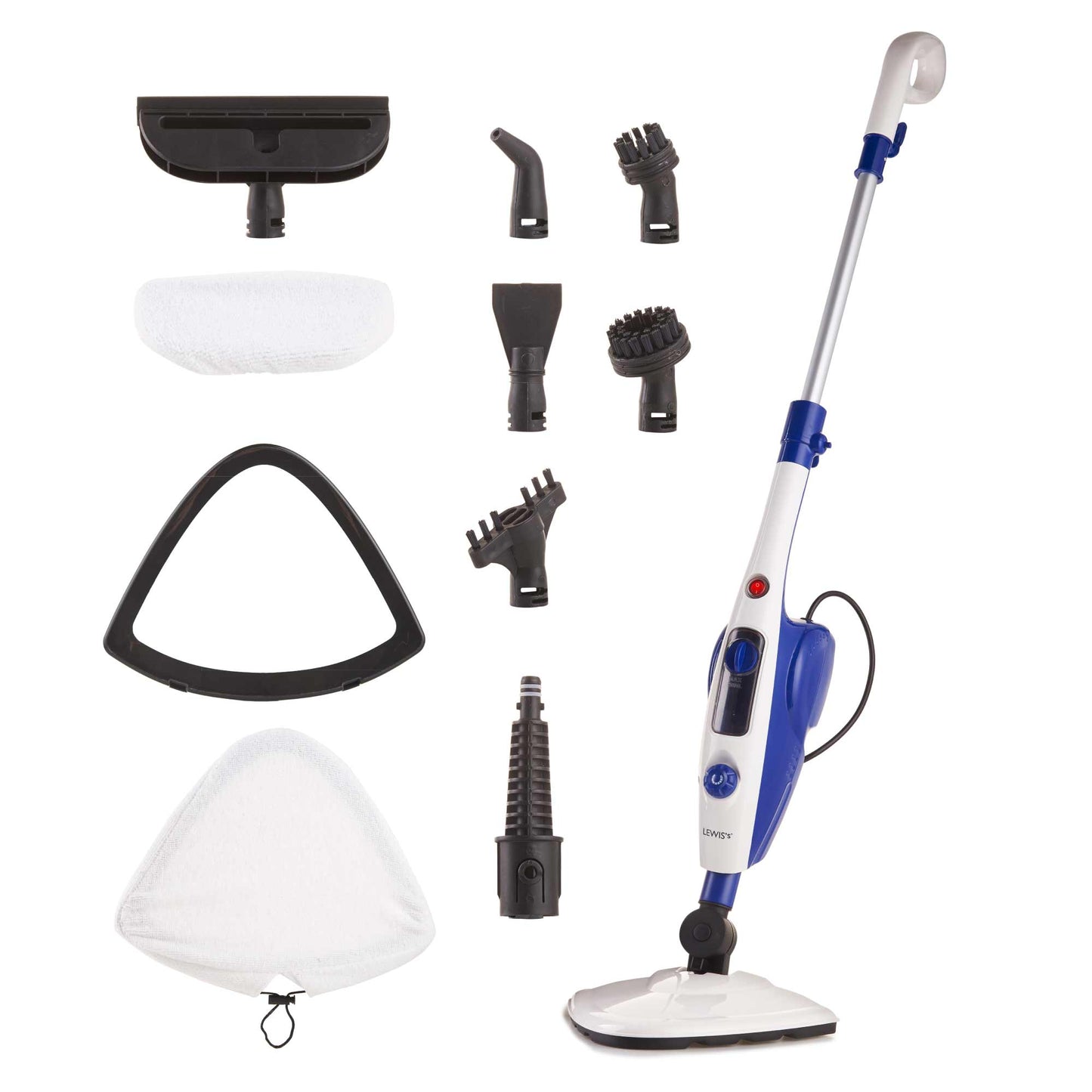 Lewis's 10 in 1 1500W Steam Mop Home Electric Cleaning Appliance Wood Floors