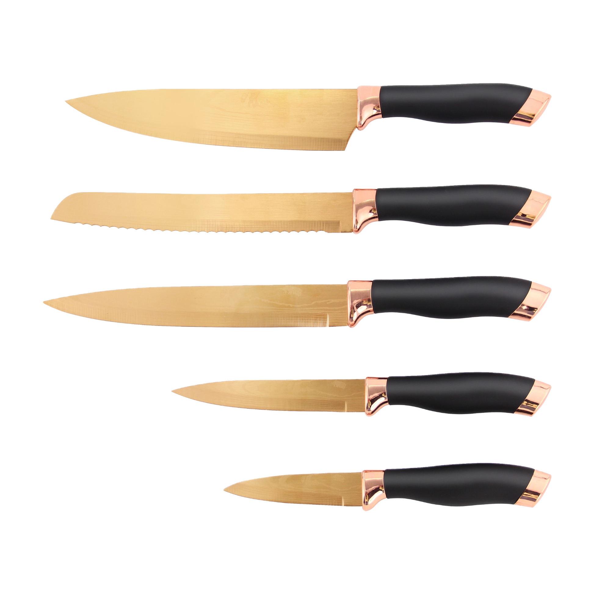 Rose gold outlet knife set