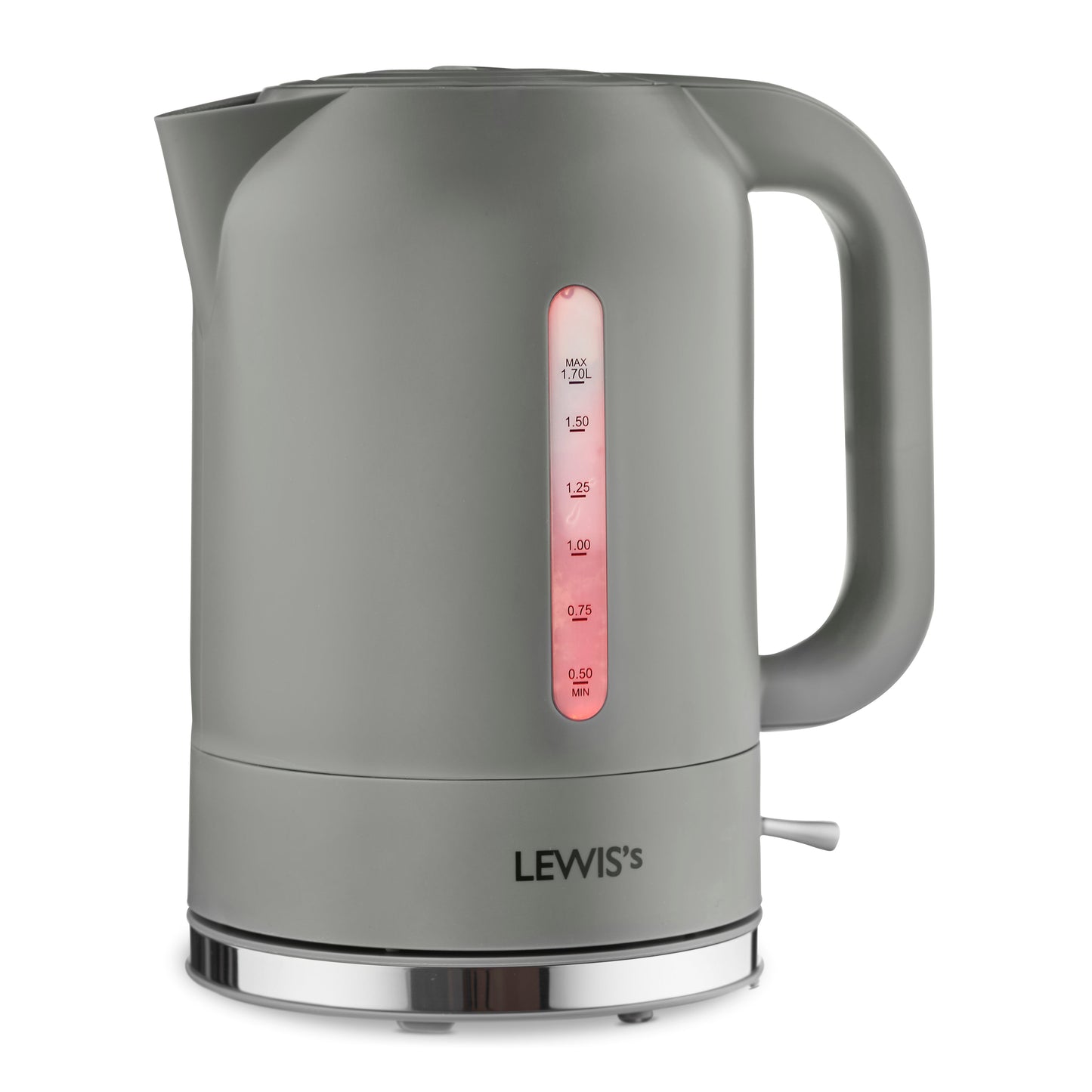 Lewis's Manhattan Jug Kettle 1.7L 3KW - Grey