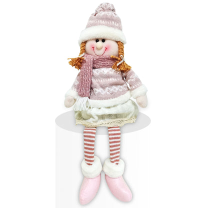 Christmas Sparkle Belle Sitting 50cm in Pink and Cream