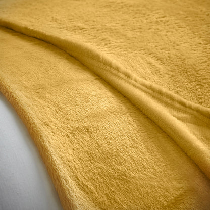 Super Soft Flannel Throw - Mustard