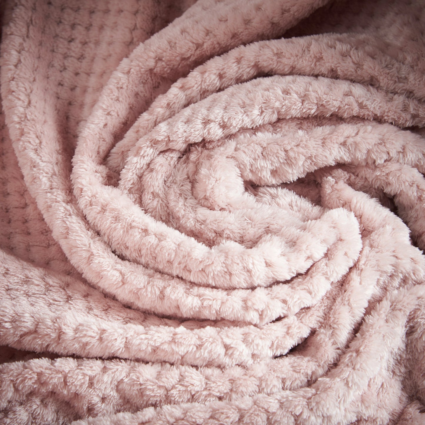 Super Soft Waffle Throw - Blush