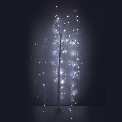 Christmas Sparkle Indoor Twinkling Willow Tree 6ft 1.8m with 360 Bright White LEDs Twinkling Willow Tree Bright White LED 8 Functions