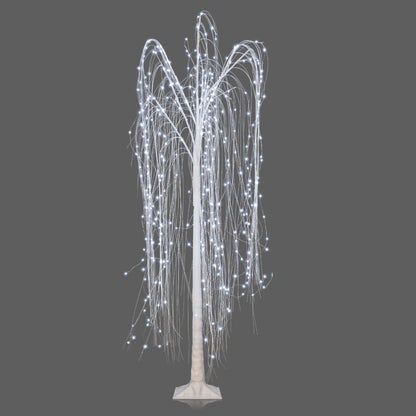 Christmas Sparkle Indoor Twinkling Willow Tree 6ft 1.8m with 360 Bright White LEDs Twinkling Willow Tree Bright White LED 8 Functions