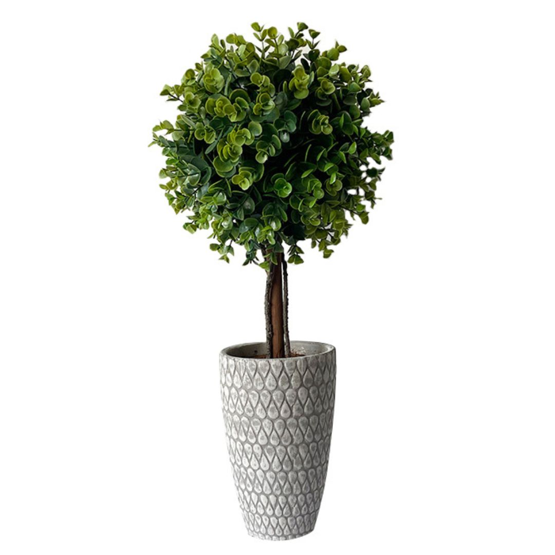 Artificial Topiary Tree in Grey Ceramic Pot 54cm