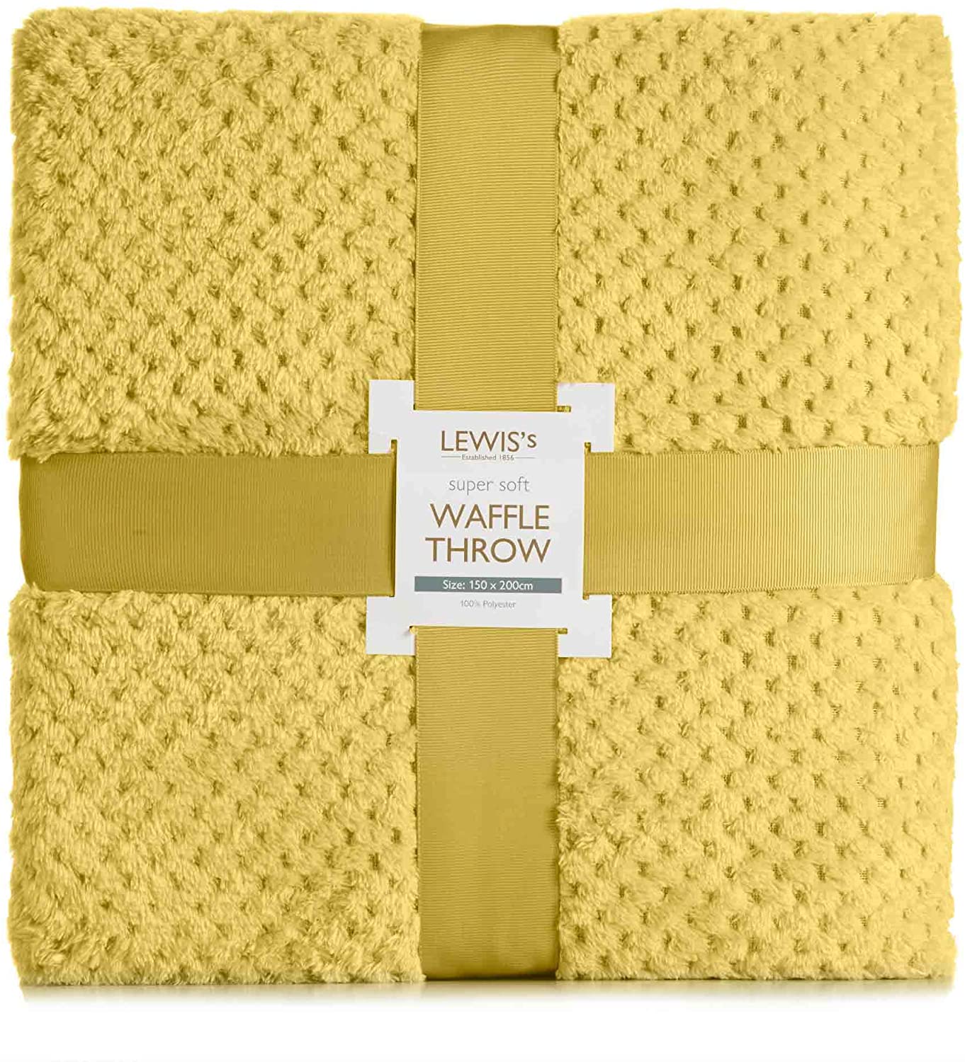 Super Soft Waffle Throw - Ochre