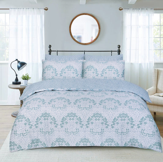 Isadora Duvet Set - Duck Egg