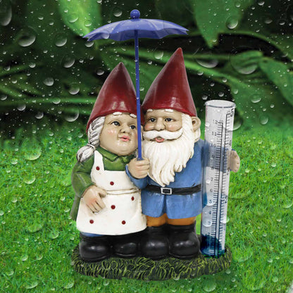 Silver & Stone Outdoor Mr & Mrs Gnome Ornament