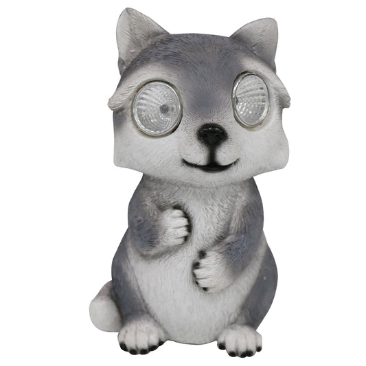 Silver & Stone Outdoor Solar Felix Ornament