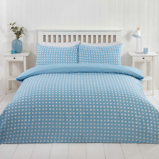Dotty Duvet Set - Blue