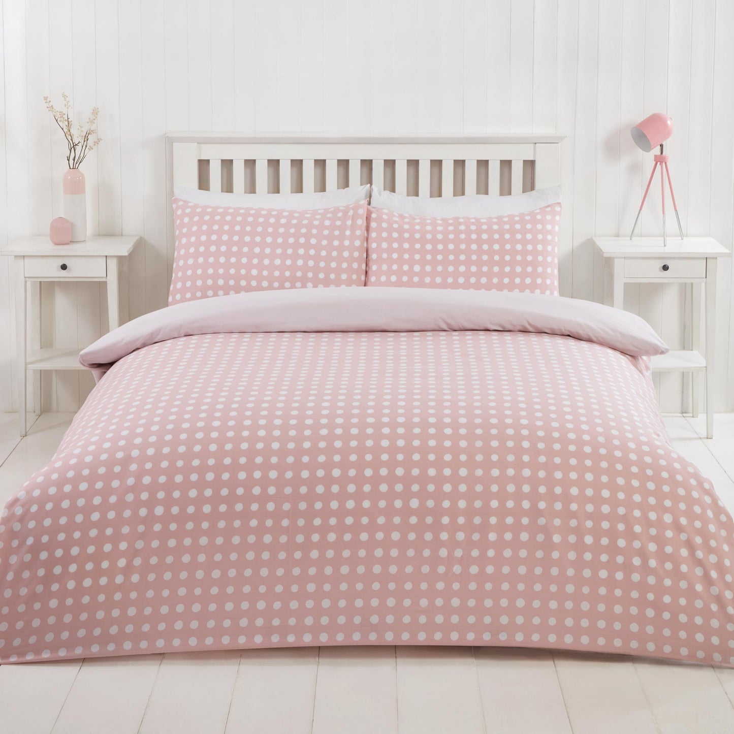 Dotty Duvet Set - Pink