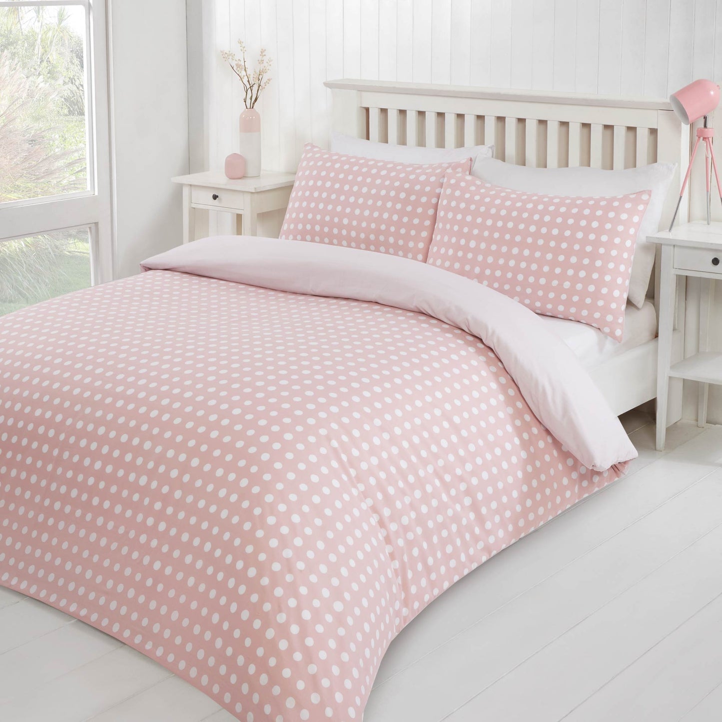 Dotty Duvet Set - Pink