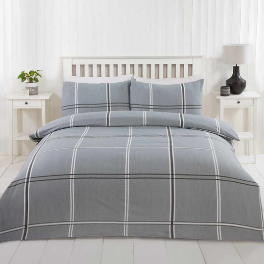 Compton Duvet Set - Grey