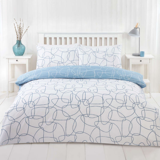 Pebble Duvet Set - Navy