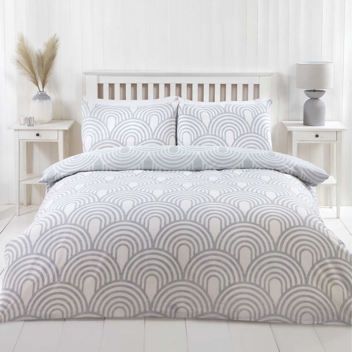 Kaleid Duvet Set - Grey