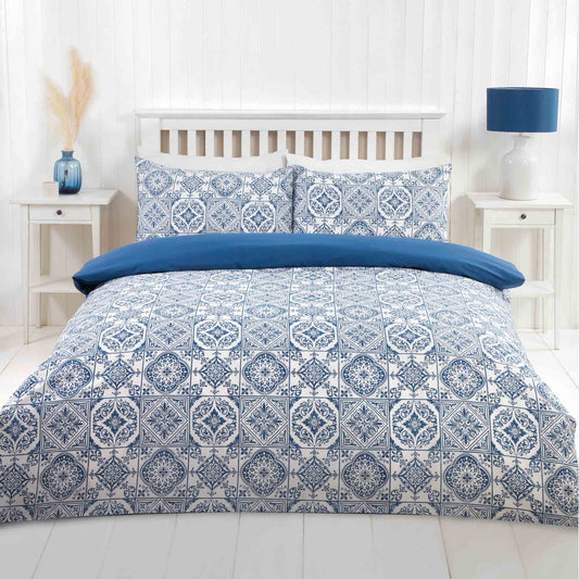 Porto Duvet Set - Navy