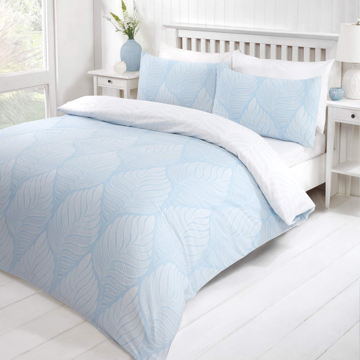 Foglia Duvet Set - Blue