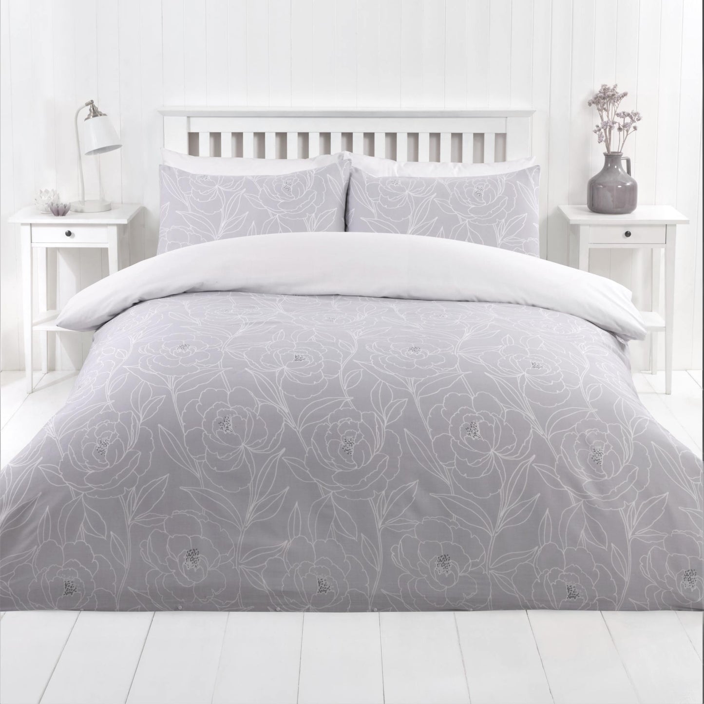 Linea Duvet Set - Grey