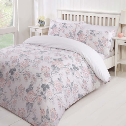 Fauna Duvet Set - Grey/Pink