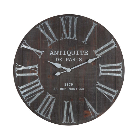 Wall Clock - Antique Paris 60x60x4.5cm
