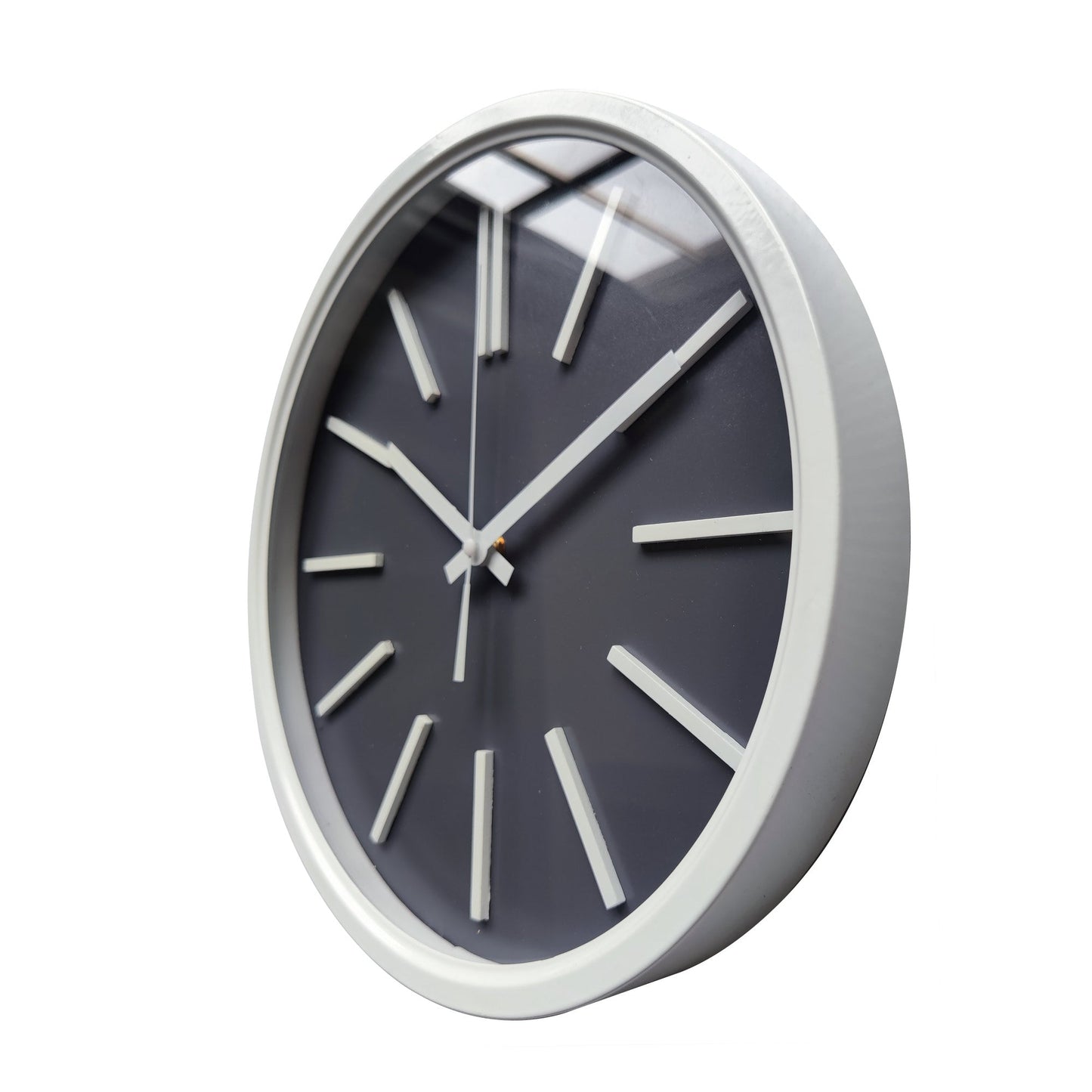 Wall Clock - Grey and White 35x35x5.5cm